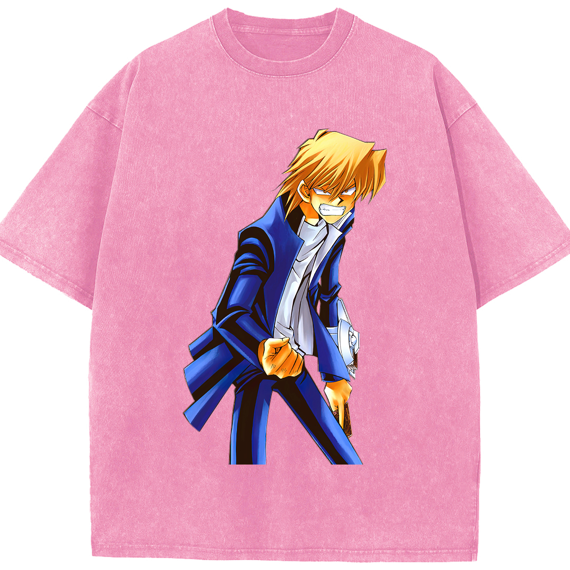 （画像用） 遊☆戯☆王 Yu-Gi-Oh! 綿100% ヴィンテージ風 半袖Tシャツ（フロントプリント）